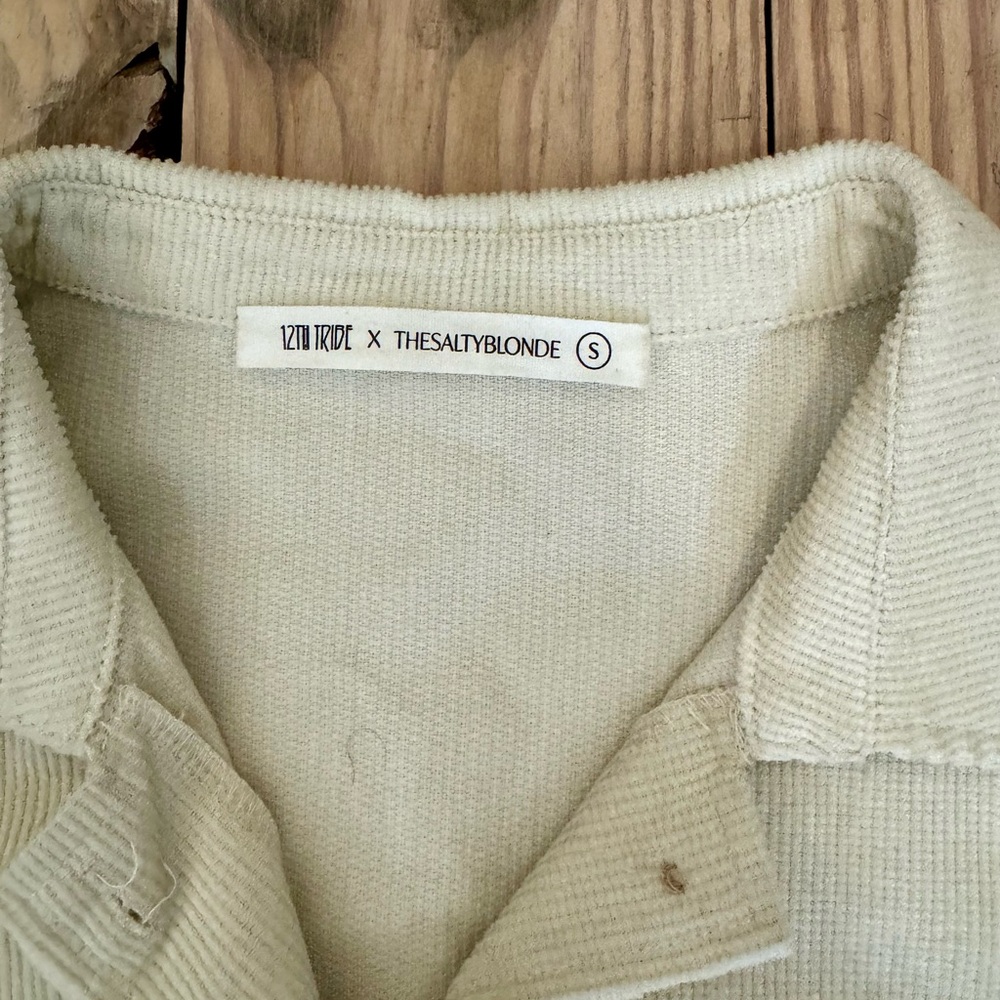 12th Tribe x Salty Blonde Collab Corduroy Jacket-Dress - Picture 5 of 6